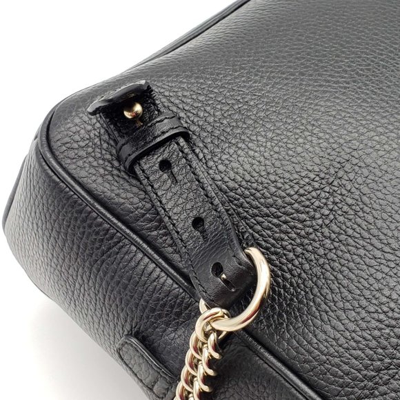 100% Authentic Gucci GG Marmont Black Backpack Bag - Picture 8 of 13